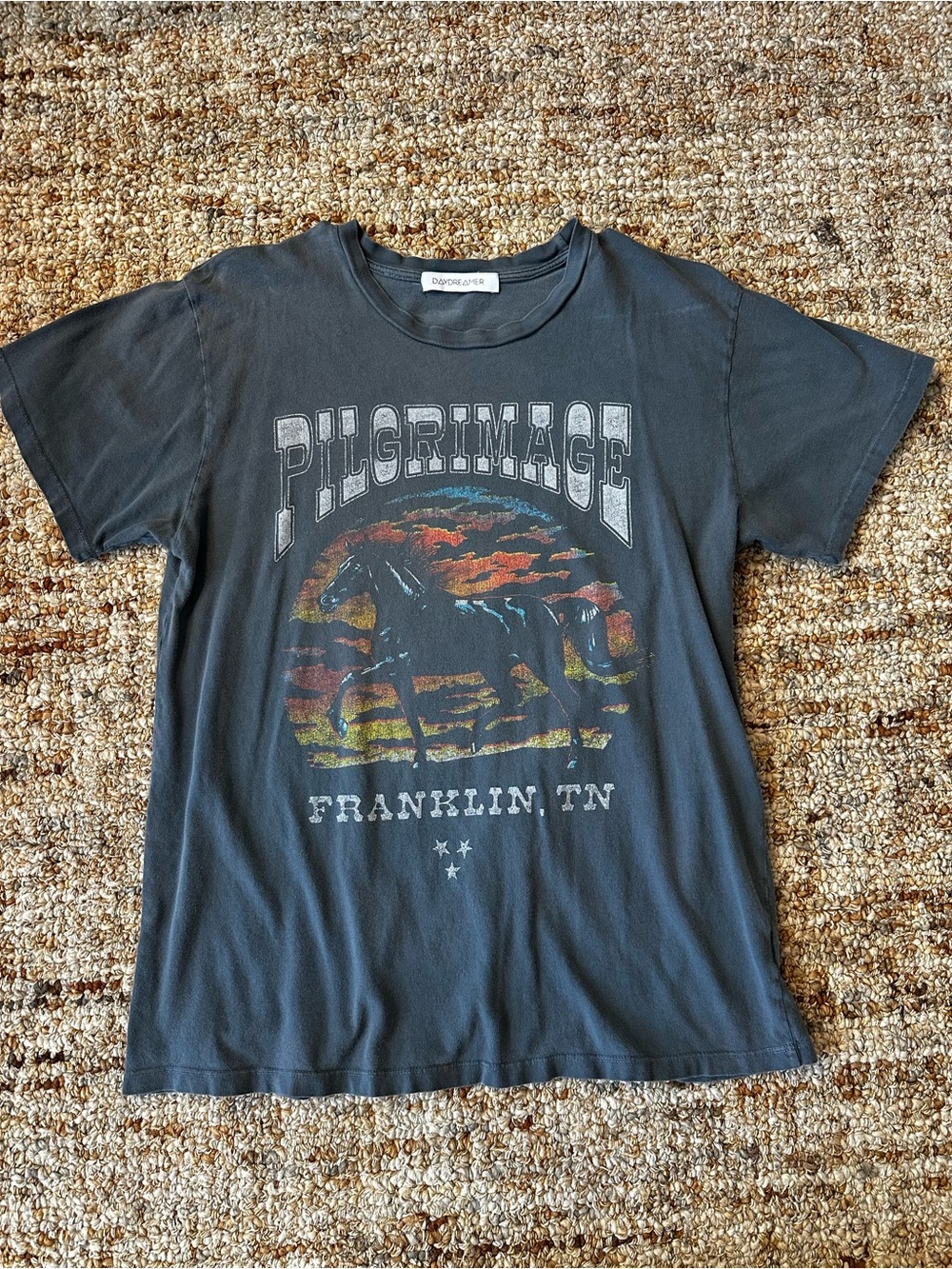 Daydreamer Charcoal Gray Graphic Tee